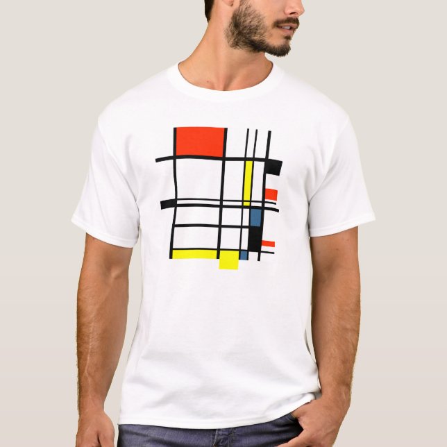 T-shirt Géométrique une La Mondrian (Devant)