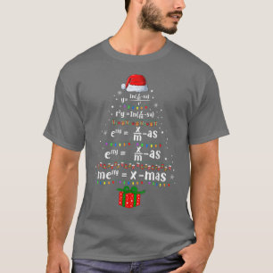 T-shirt Geometry Math Science Teacher Merry Christmas