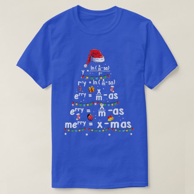 T-shirt Geometry Math Science Teacher Merry Christmas (Design devant)