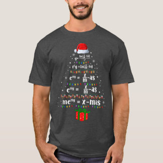 T-shirt Geometry Math Science Teacher Merry Christmas