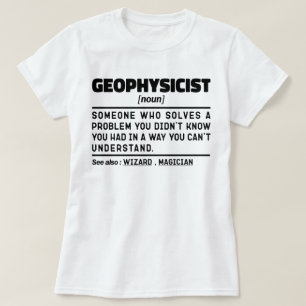 T-shirt Geophysicien Noun Définition Geophysic Lover Cool