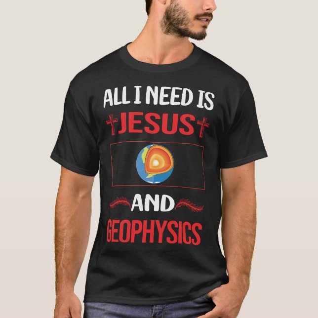 T-shirt Géophysique de Jésus amusant (Devant)