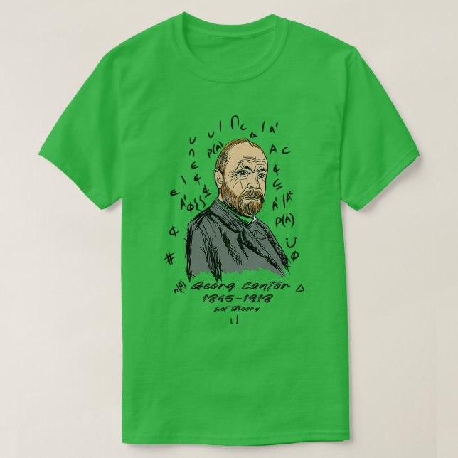 T-shirt Georg Cantor 18451918 Mathématicien allemand (Design devant)