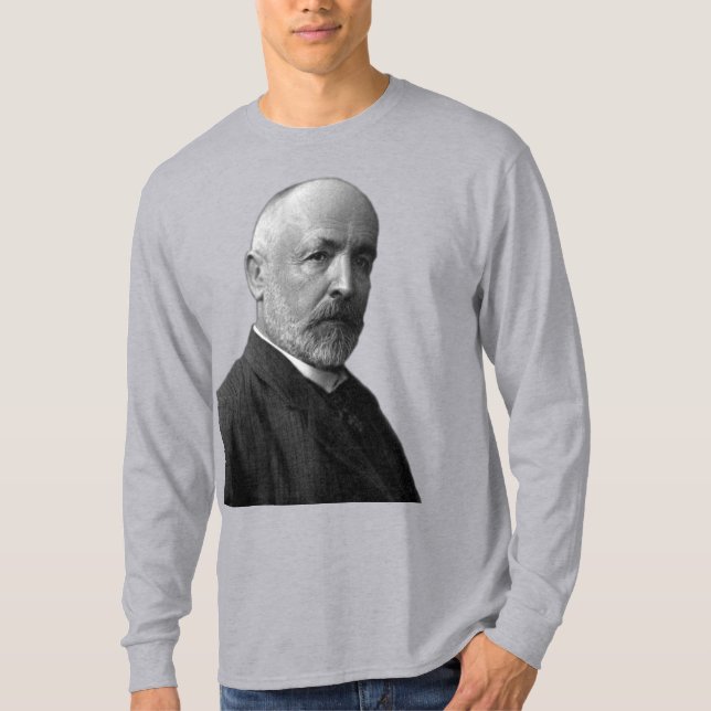 T-shirt Georg Cantor, mathématicien allemand (Devant)