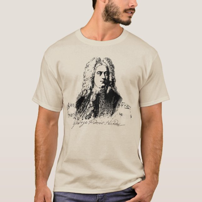 T-SHIRT GEORG FRIEDRICH HÄNDEL, GEORGE FRIDERIC HANDEL (Devant)