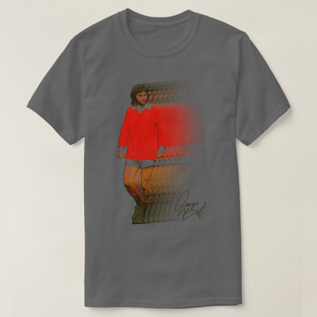 T-shirt George Best Retro Fade (Design devant)