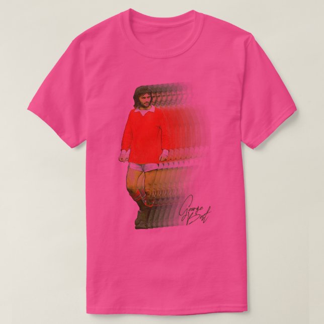 T-shirt George Best Retro Fade (Design devant)