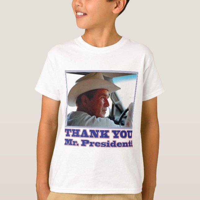 T-shirt George Bush/Merci ! (Devant)
