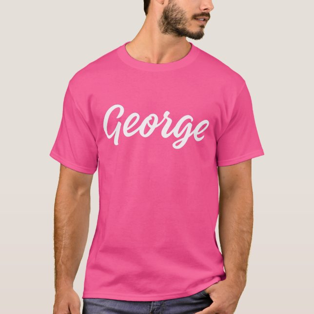 T-shirt George – Concept de nom fort classique (Devant)