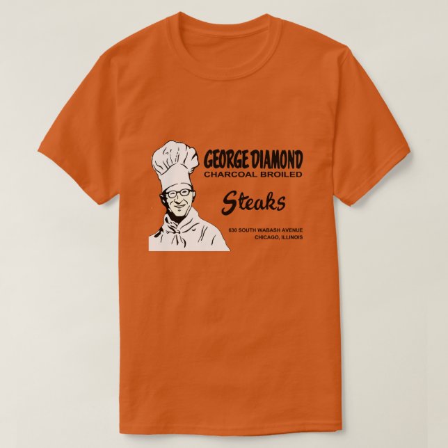 T-shirt George Diamond Restaurant, Chicago, IL (Design devant)