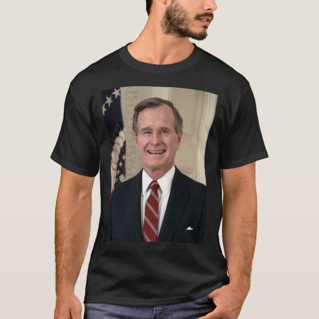 T-shirt George HW Bush Portrait présidentiel Classique T-S (Devant)