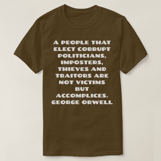 T-shirt George Orwell (Design devant)