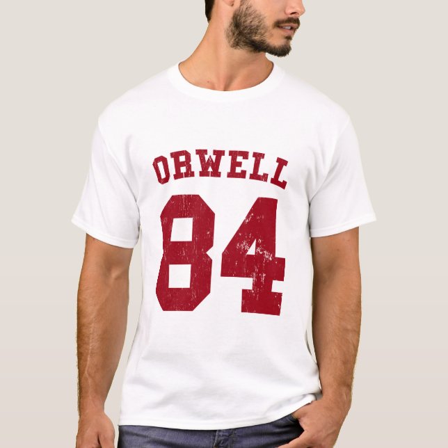 T-shirt George Orwell 84 1984 jersey (Devant)