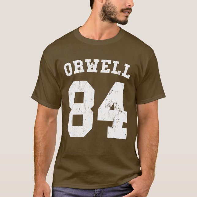 T-shirt George Orwell 84 1984 jersey (Devant)
