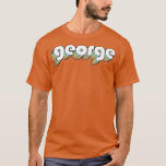 T-shirt George Retro Rainbow Typographie style défraîchi<br><div class="desc">George Retro Rainbow Typography Faded Style .Awesome Great Funny Souvenir Present Matching Family Clothing Couple Outfit Vêtements pour maman,  papa,  frère,  soeur,  femme,  mari,  fils,  fille,  pops,  maman,  papa,  grand-père,  grand-mère tante uncle ses dames lui.</div>