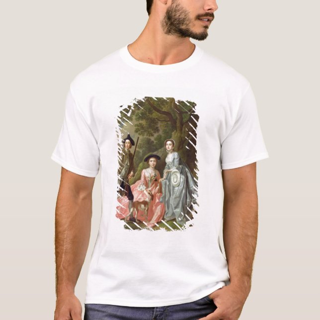 T-shirt George Rogers avec son épouse, Margaret, et son (Devant)