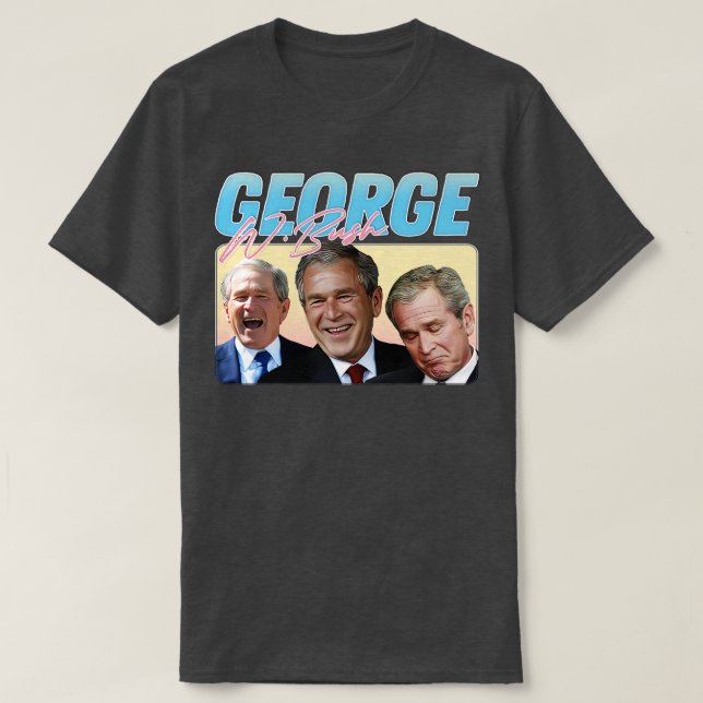 T-shirt George W Bush 90s Style esthétique 1 (Design devant)
