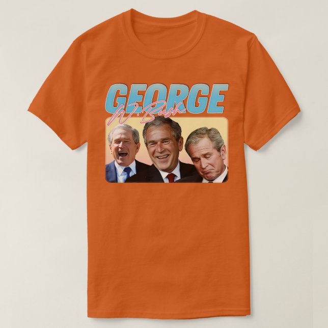 T-shirt George W Bush 90s Style esthétique 1 (Design devant)