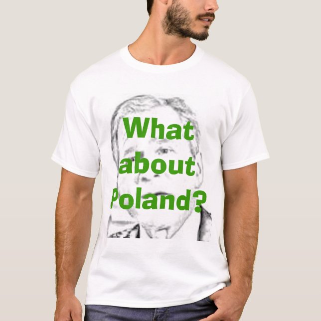 T-shirt George W. Bush et la Pologne (Devant)