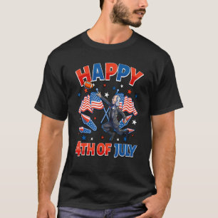 T-shirt George Washington 4 juillet Femmes Hommes Américai