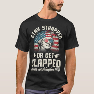 T-shirt George Washington 4 juillet Restez équipé ou soyez
