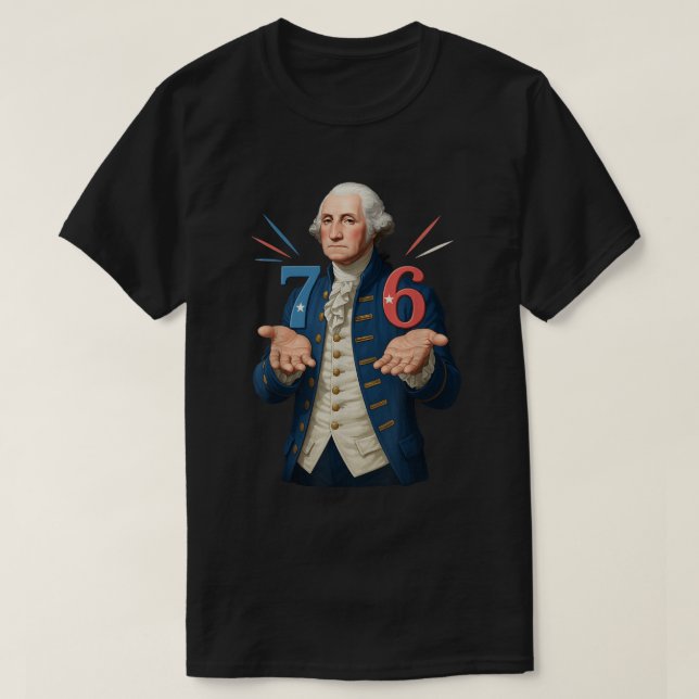 T-shirt George Washington 7 6 Mème Histoire Art (Design devant)