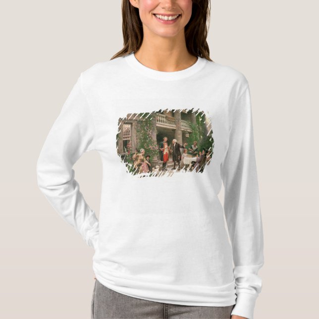 T-shirt George Washington au jardin de Bartram (Devant)