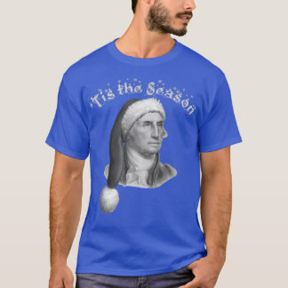 T-shirt George Washington Casquette de Noël C'est la saiso