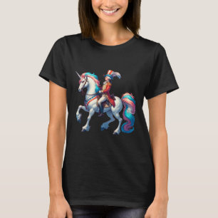 T-shirt George Washington chevauchant une licorne 4 juille