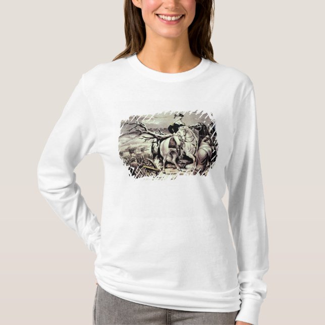 T-shirt George Washington croisant le Delaware (Devant)