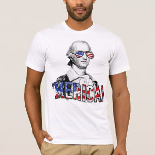 T-shirt George Washington drôle Merica Amérique
