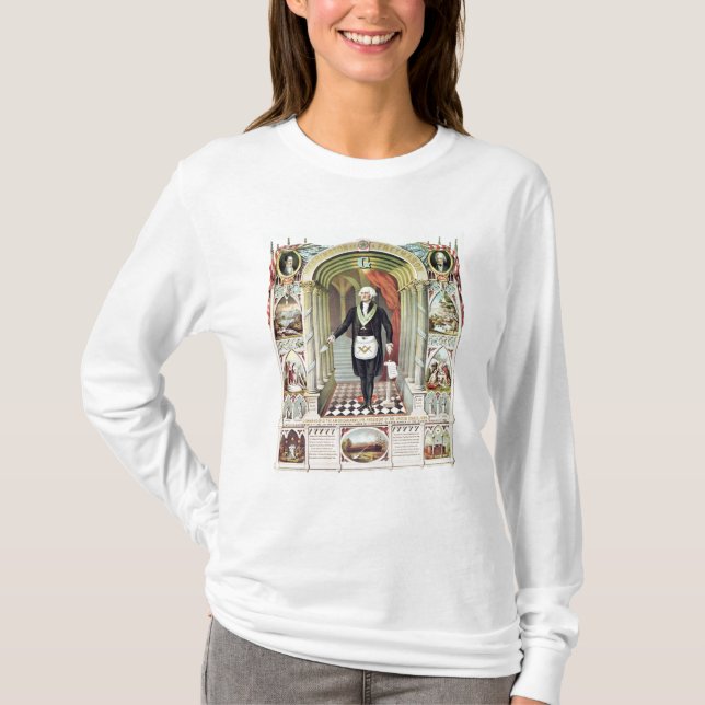 T-shirt George Washington en tant que franc-maçon (Devant)
