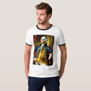 T-shirt George washington en tenue de bureau
