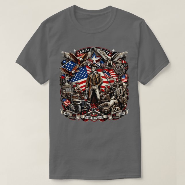 T-shirt George Washington Est La Seule Trahison Si Vous Pe (Design devant)