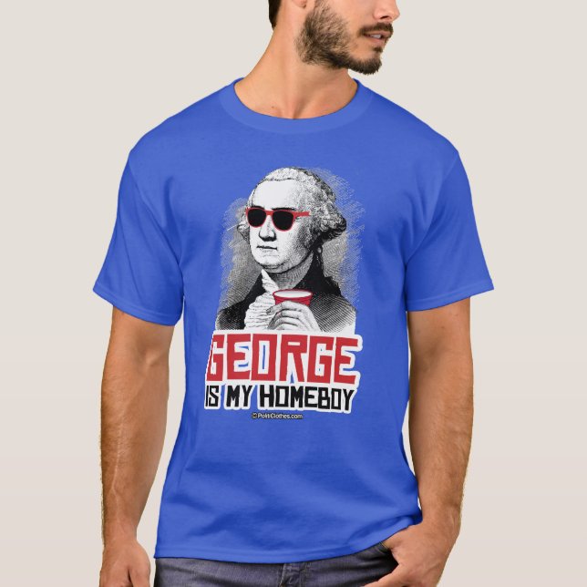 T-shirt George Washington est mon héros (Devant)