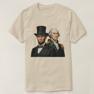 T-shirt George Washington et Abraham Lincoln