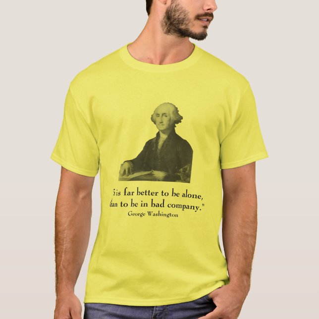 T-shirt George Washington et citation (Devant)
