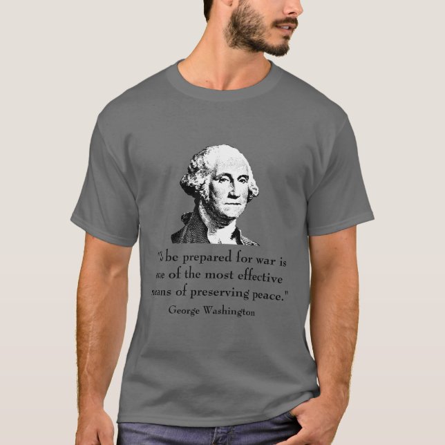 T-shirt George Washington et citation (Devant)