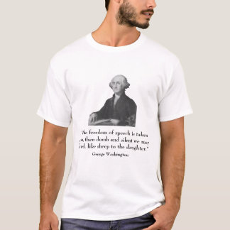 T-shirt George Washington et citation
