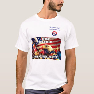 T-shirt George Washington "Évitez les partis politiques"