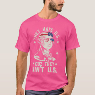 T-shirt George Washington Fun Stars Strips US Drapeau 4 ju