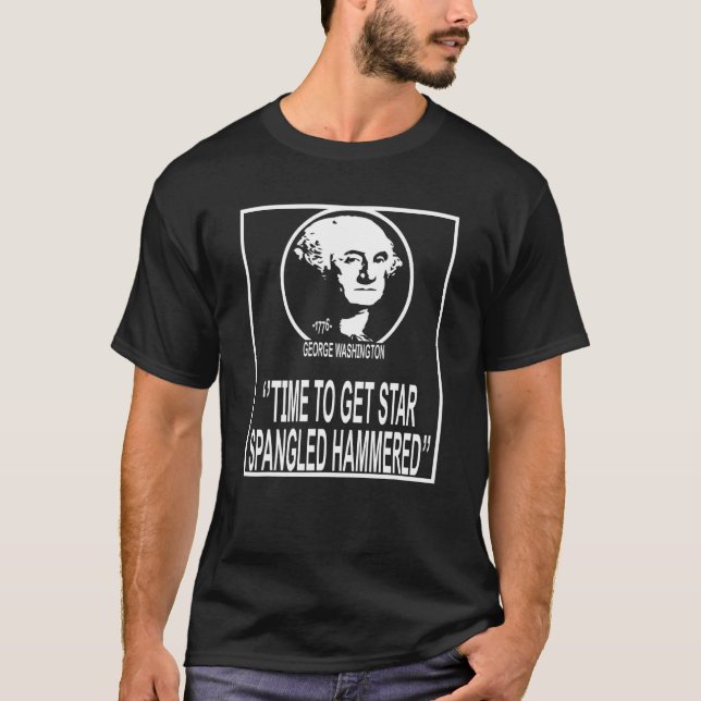 T-shirt George Washington Il Est Temps D'Obtenir Le Martea (Devant)