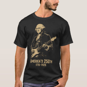 T-shirt George Washington Jouant de la Guitare 4 Juillet 2