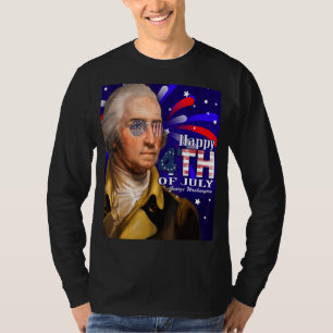 T-shirt George Washington Lunettes de soleil 4 juillet Des