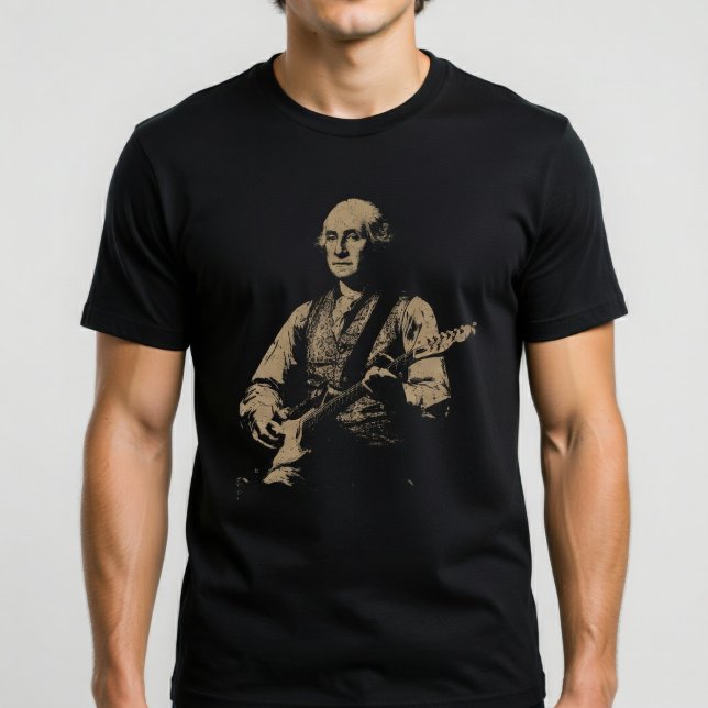 T-shirt George Washington Playing Guitar (Créateur téléchargé)