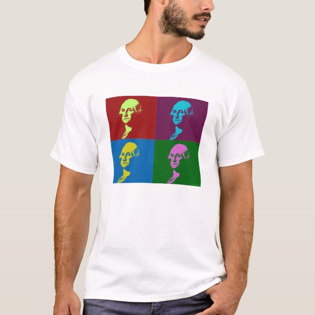 T-shirt George Washington PopArt (Devant)
