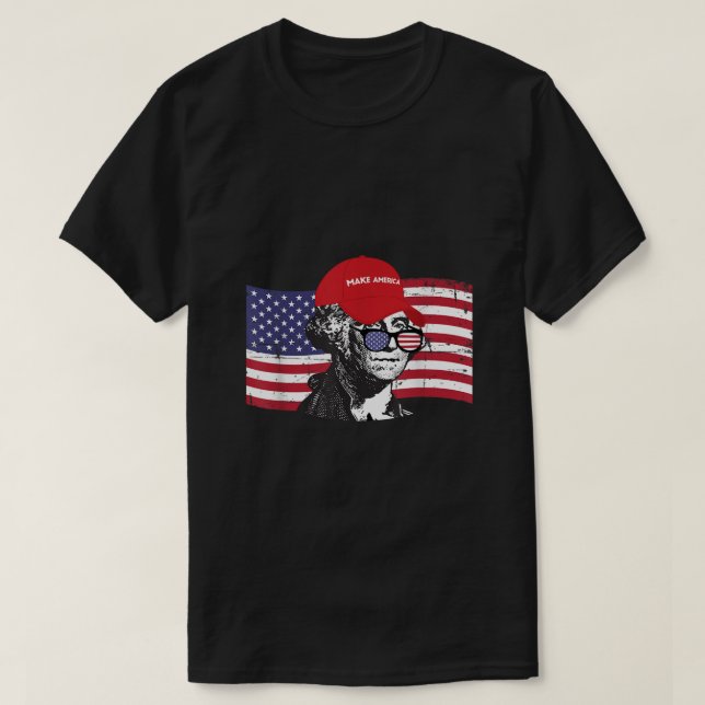T-shirt George Washington rend l'Amérique indépendante (Design devant)