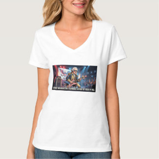 T-shirt George Washington Rock Star - Père Fondateur de R