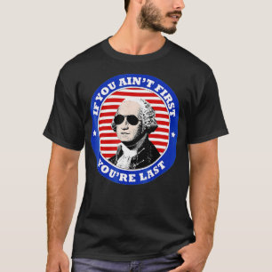 T-shirt George Washington Sunglasses 4th of July 