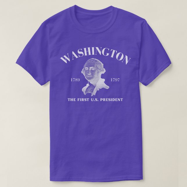 T-shirt George Washington sur Dark (Design devant)